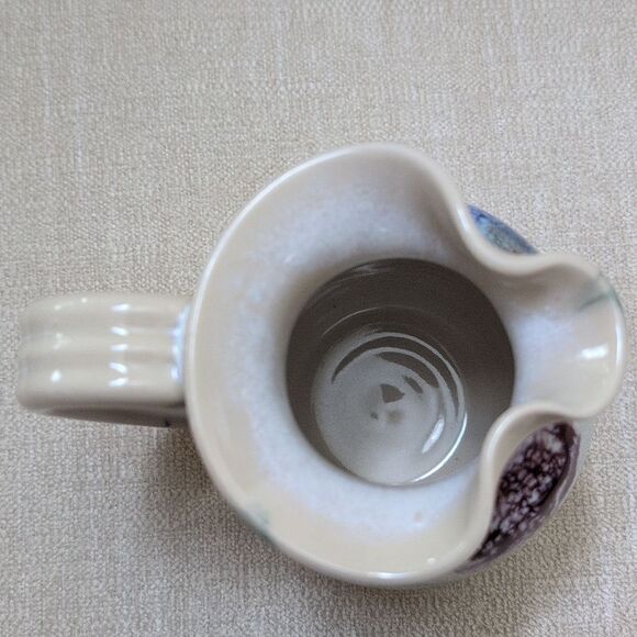 D K Clay North Carolina Stoneware Handmade Small Pitcher/Creamer Artist Signed - Picture 7 of 10